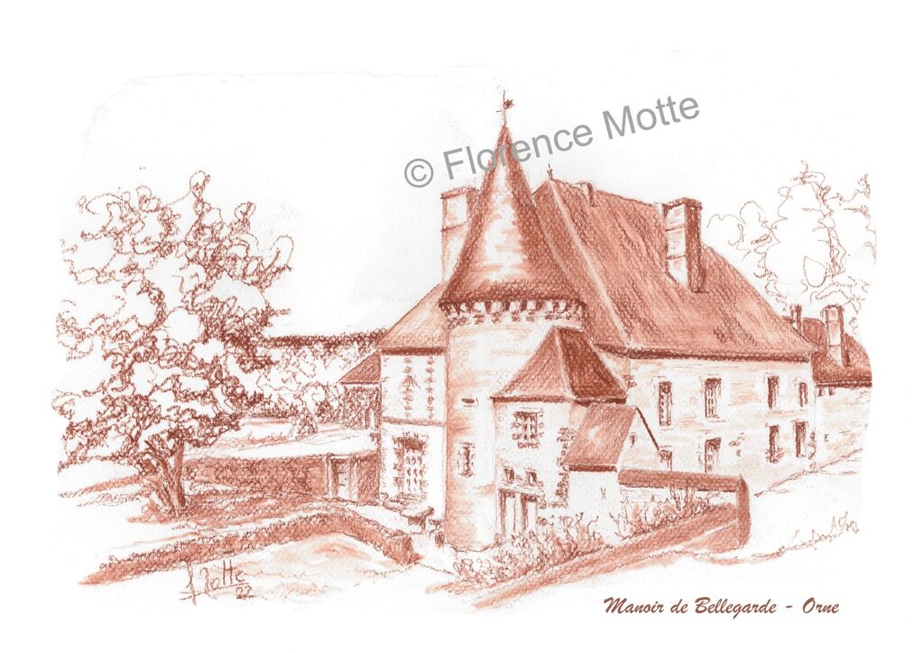 sanguine d'une maison du XVe sur commande