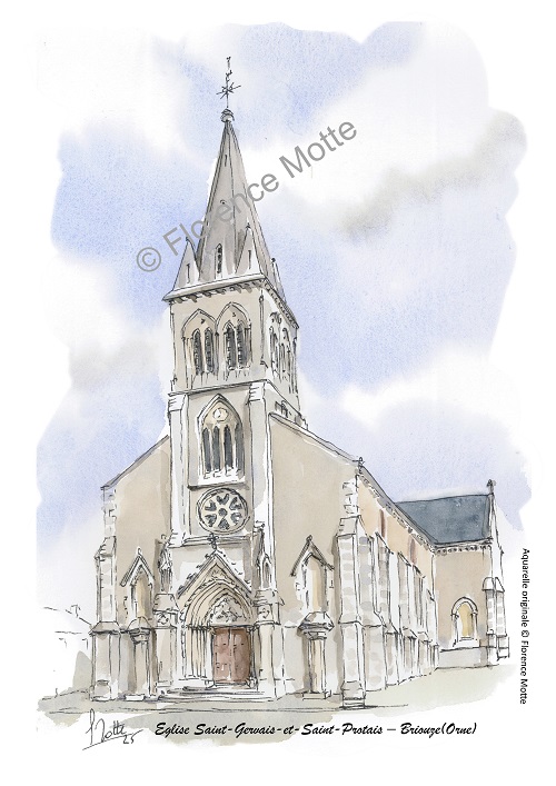 Briouze contour et titre et filigrane réduit