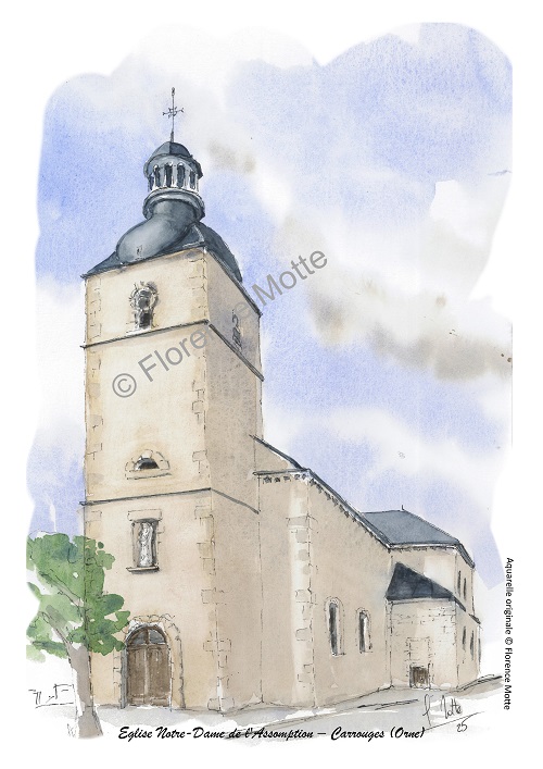 Carrouges église contour et titre et filigrane réduitjpg